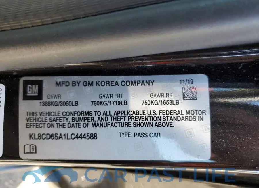 KL8CD6SA1LC444588# 12