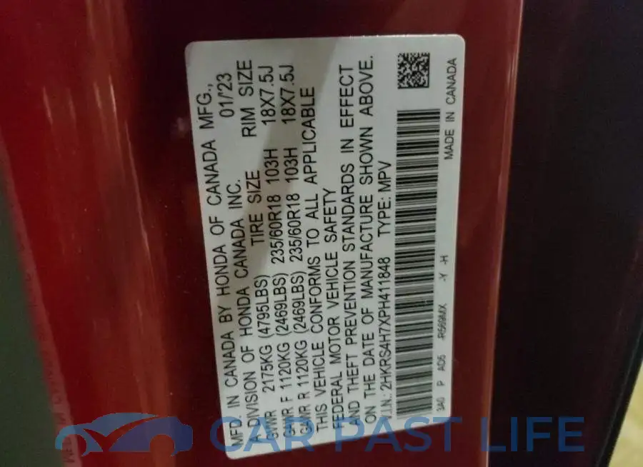 2HKRS4H7XPH411848# 12