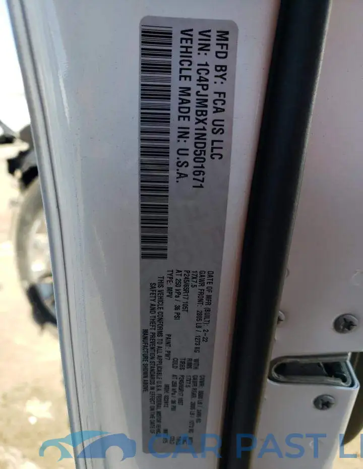 1C4PJMBX1ND501671# 13