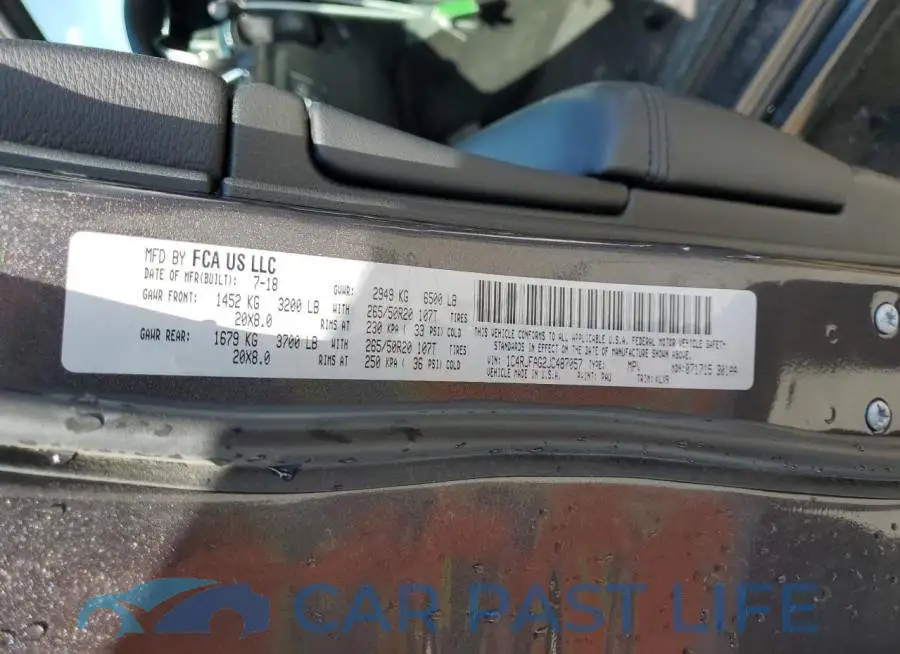 1C4RJFAG2JC487057# 13