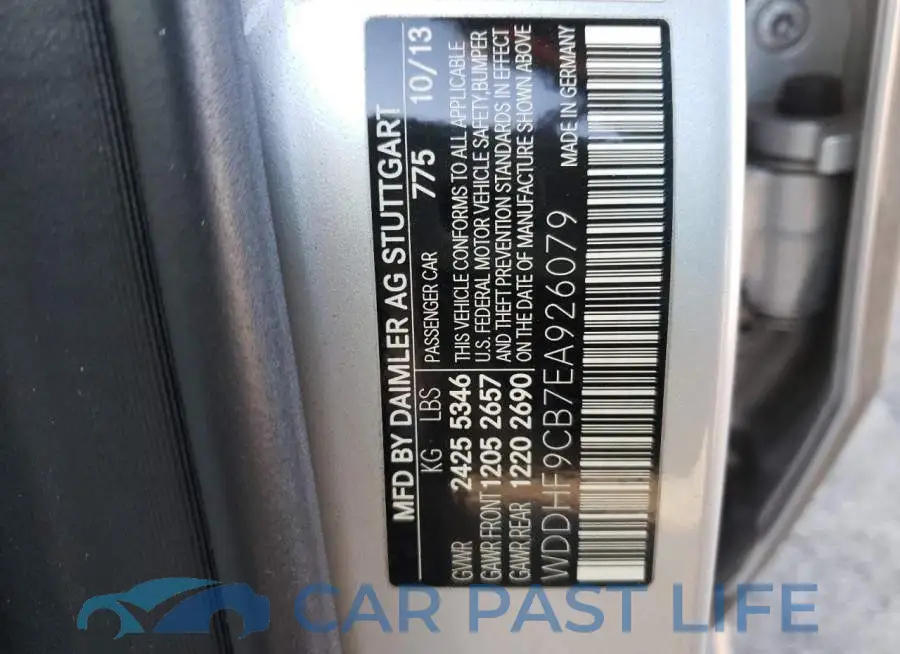 WDDHF9CB7EA926079# 12