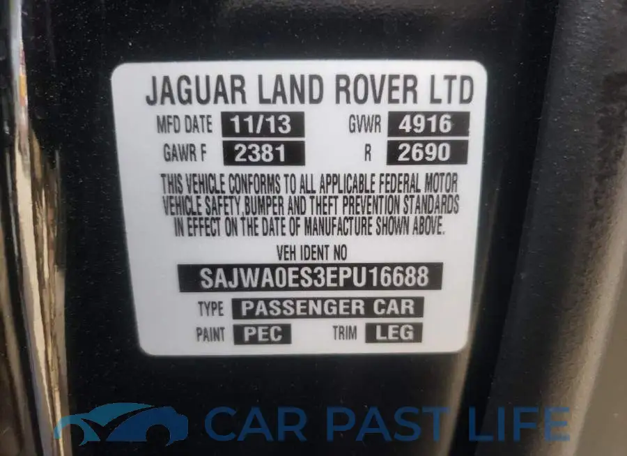 SAJWA0ES3EPU16688# 12