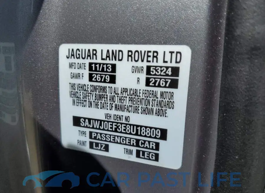 SAJWJ0EF3E8U18809# 12