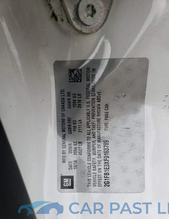 2G1FB1E3XF9163789# 13