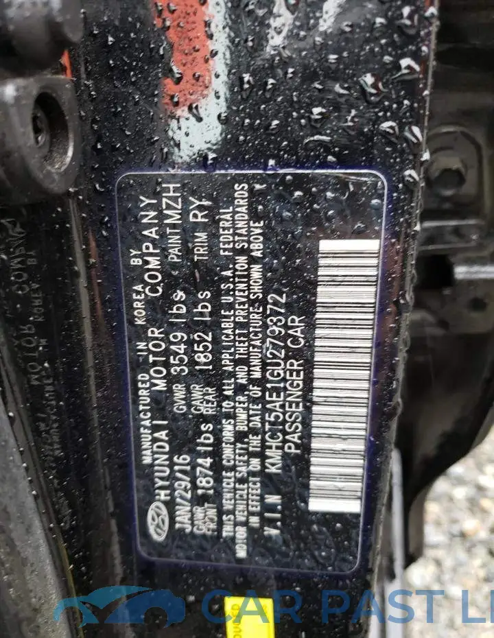 KMHCT5AE1GU279372# 12