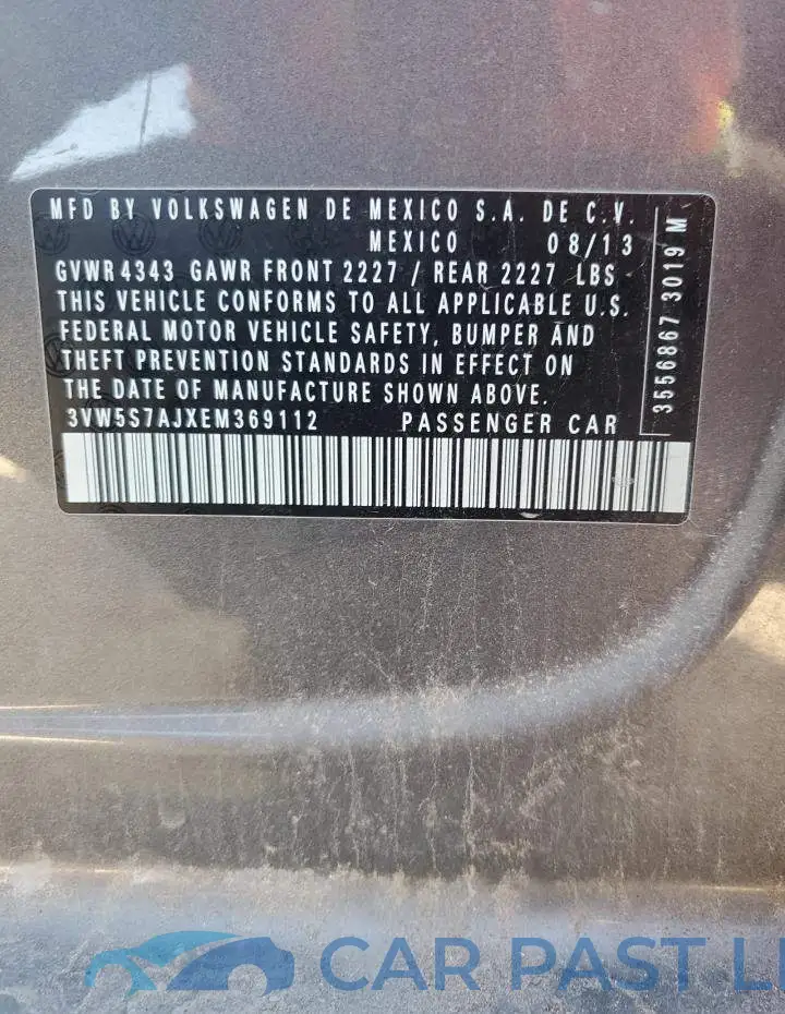 3VW5S7AJXEM369112# 13