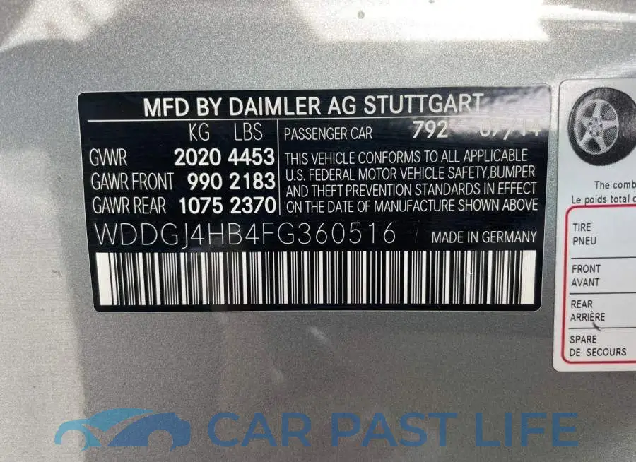 WDDGJ4HB4FG360516# 10
