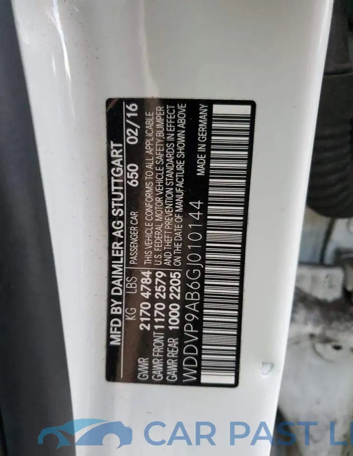 WDDVP9AB6GJ010144# 13