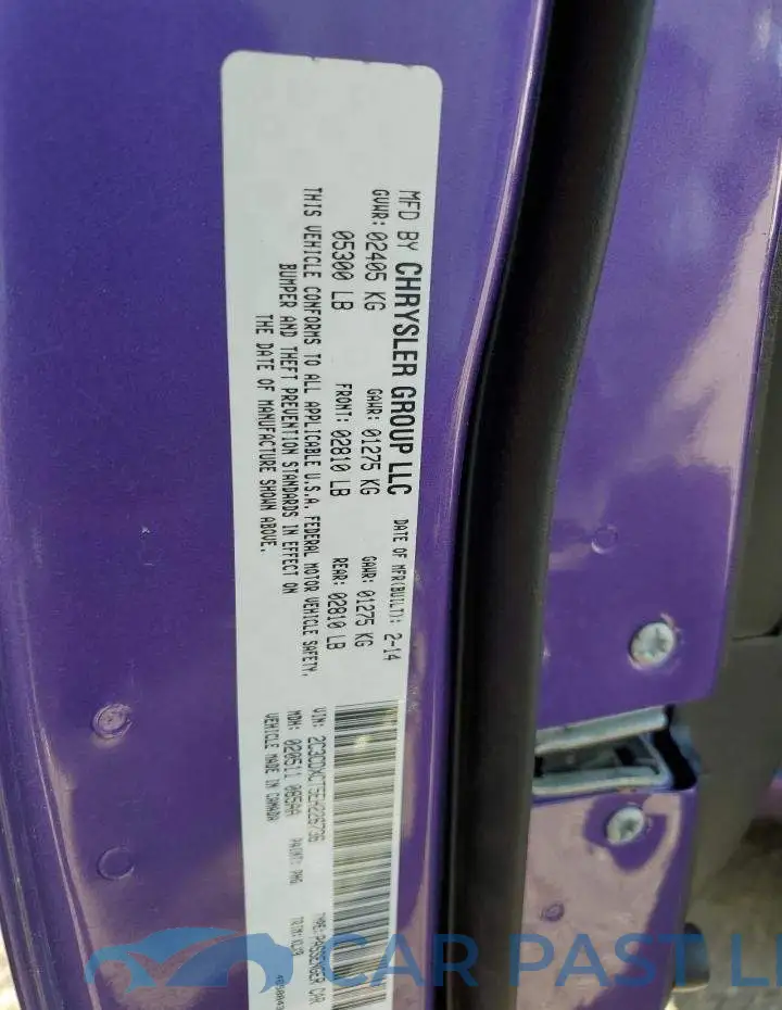 2C3CDXCT5EH226736# 13