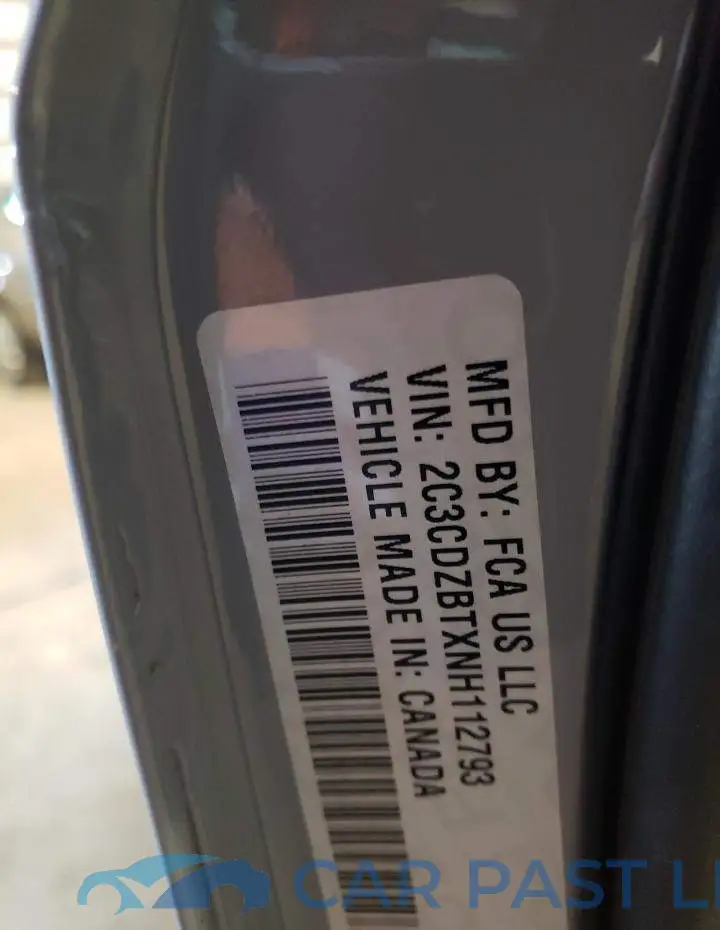 2C3CDZBTXNH112793# 12