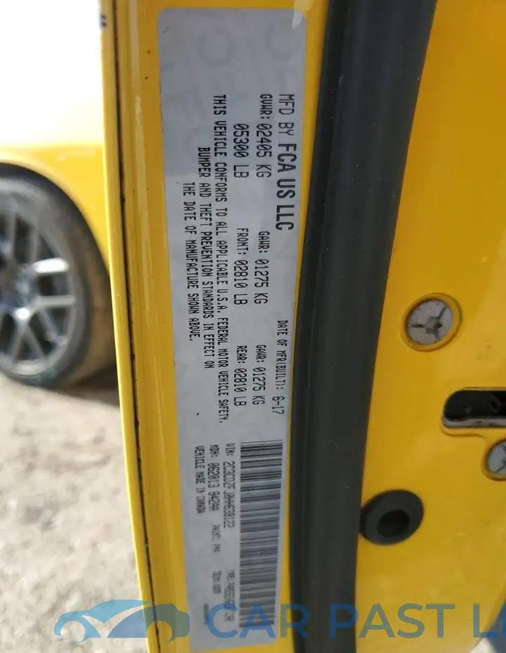 2C3CDZFJ0HH638122# 12