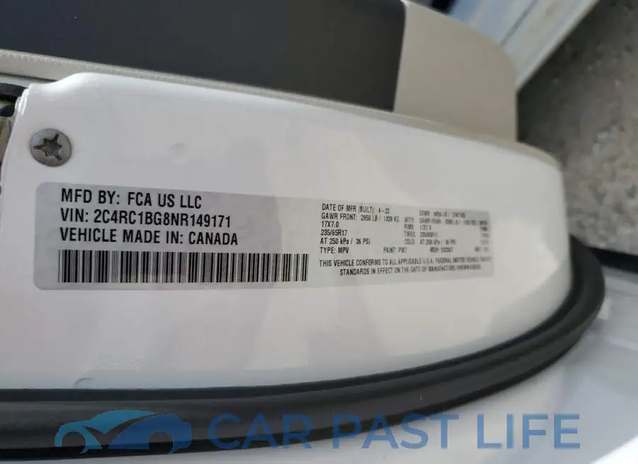 2C4RC1BG8NR149171# 13