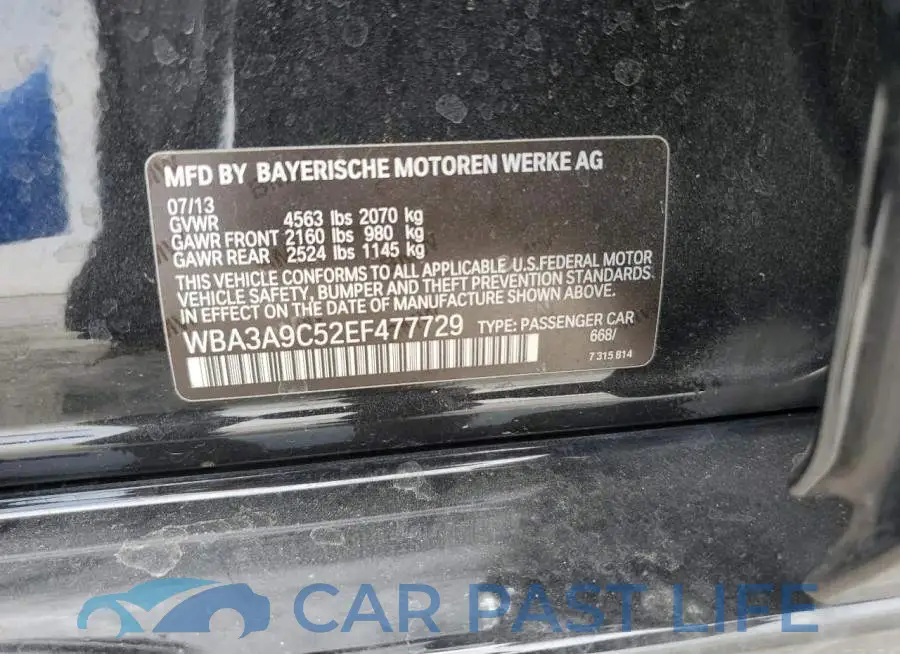 WBA3A9C52EF477729# 12