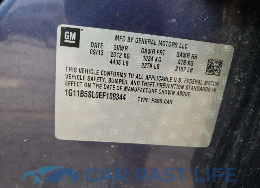 1G11B5SL0EF108344# 13