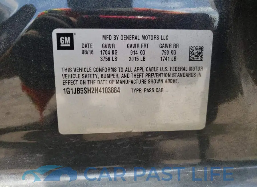 1G1JB5SH2H4103884# 12