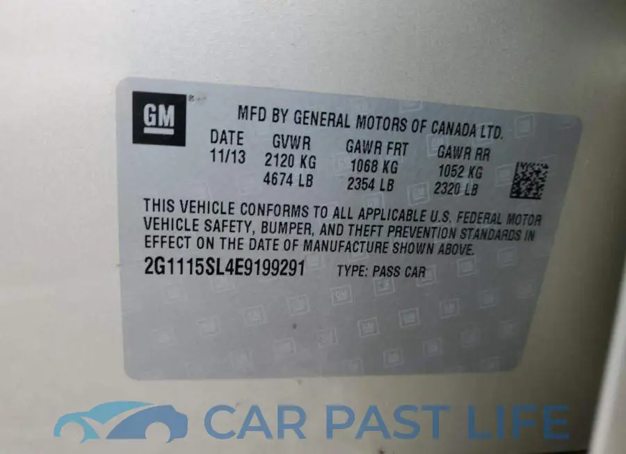2G1115SL4E9199291# 12