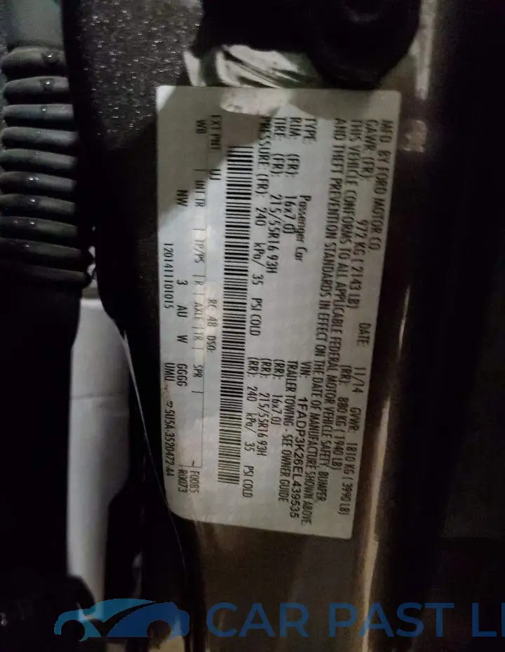 1FADP3K26EL439535# 12