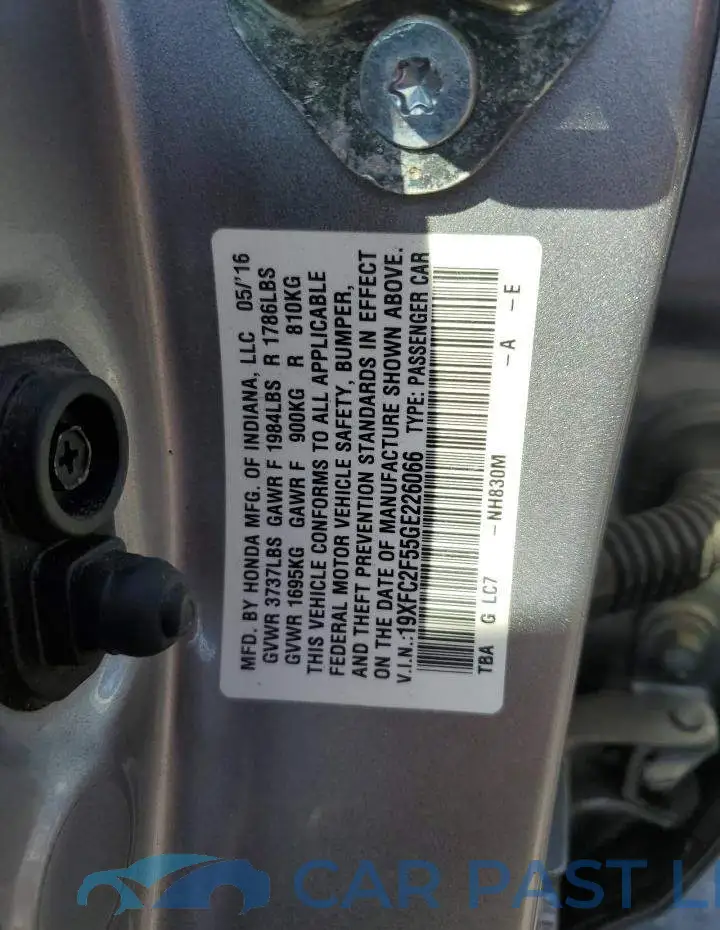 19XFC2F55GE226066# 13
