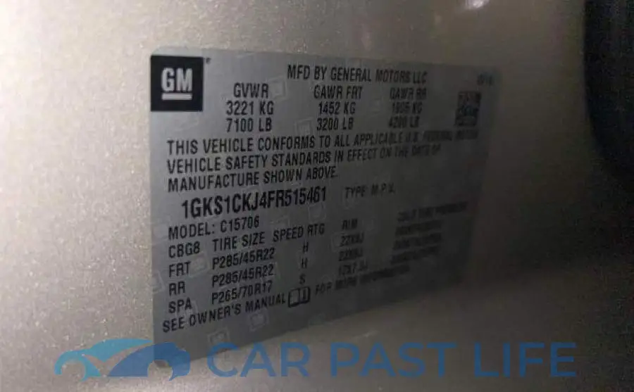 1GKS1CKJ4FR515461# 10