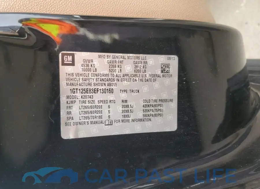 1GT125E83EF130160# 12