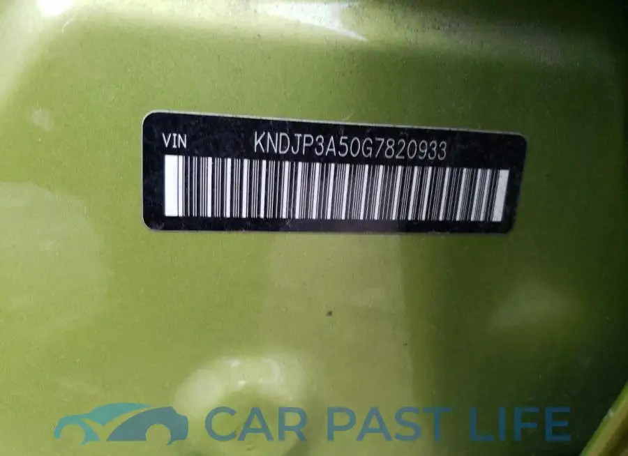 KNDJP3A50G7820933# 13