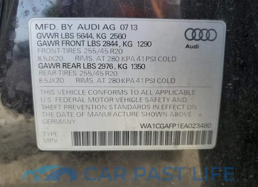 WA1CGAFP1EA023480# 13