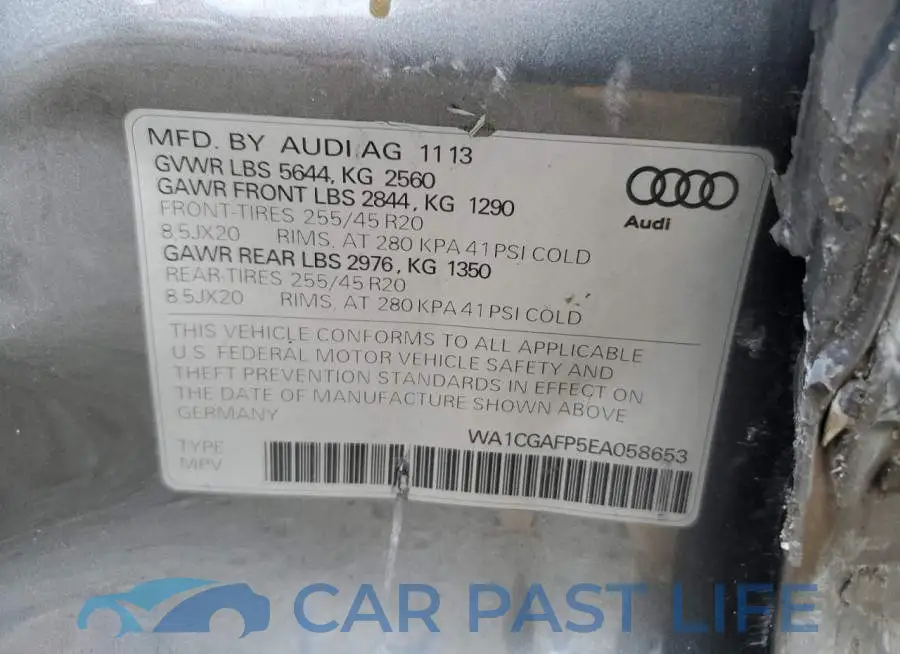 WA1CGAFP5EA058653# 12