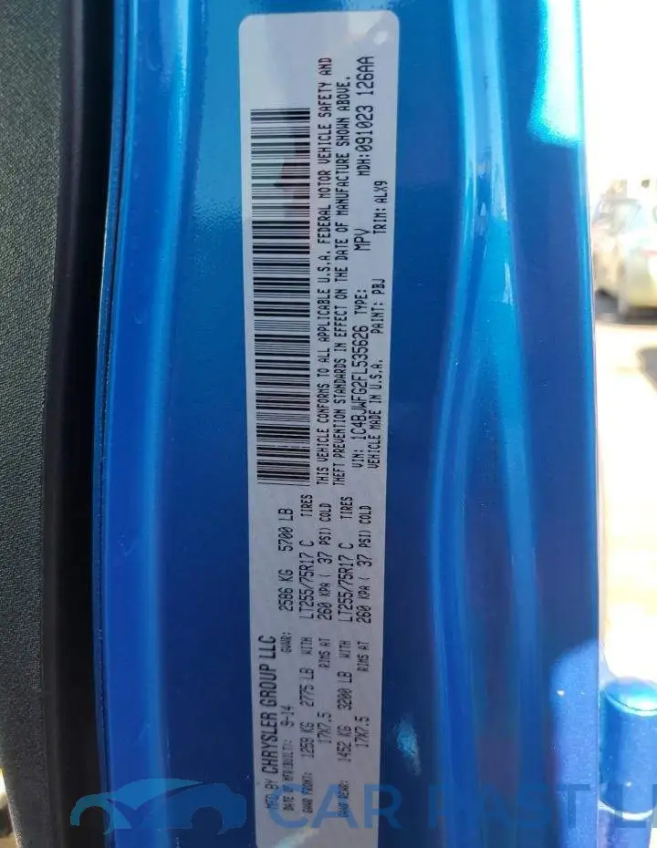 1C4BJWFG2FL535626# 12