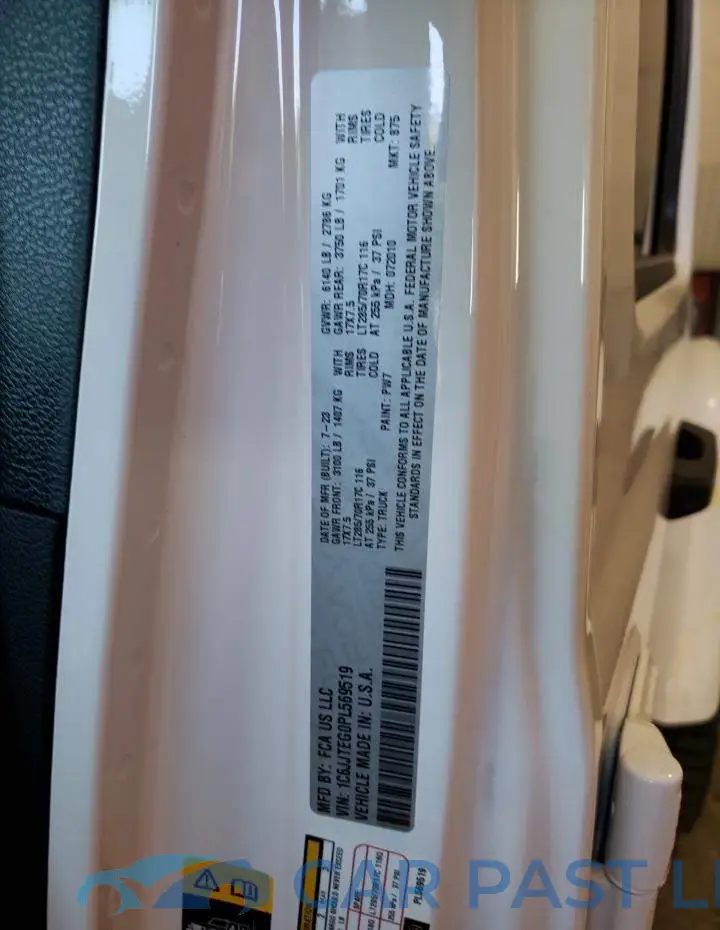 1C6JJTEG0PL569519# 12