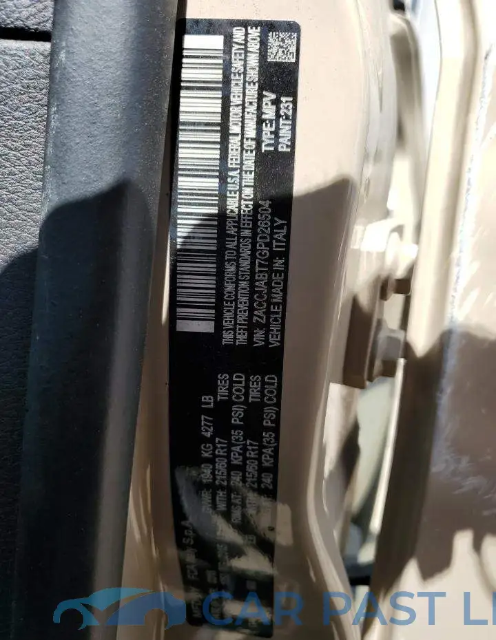 ZACCJABT7GPD26504# 13
