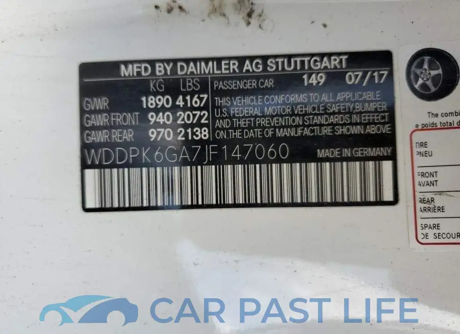 WDDPK6GA7JF147060# 12