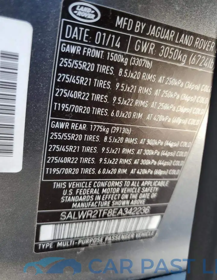 SALWR2TF8EA342236# 13