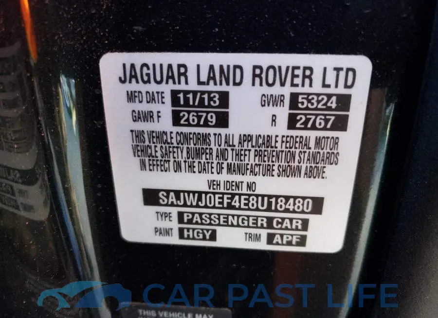 SAJWJ0EF4E8U18480# 12