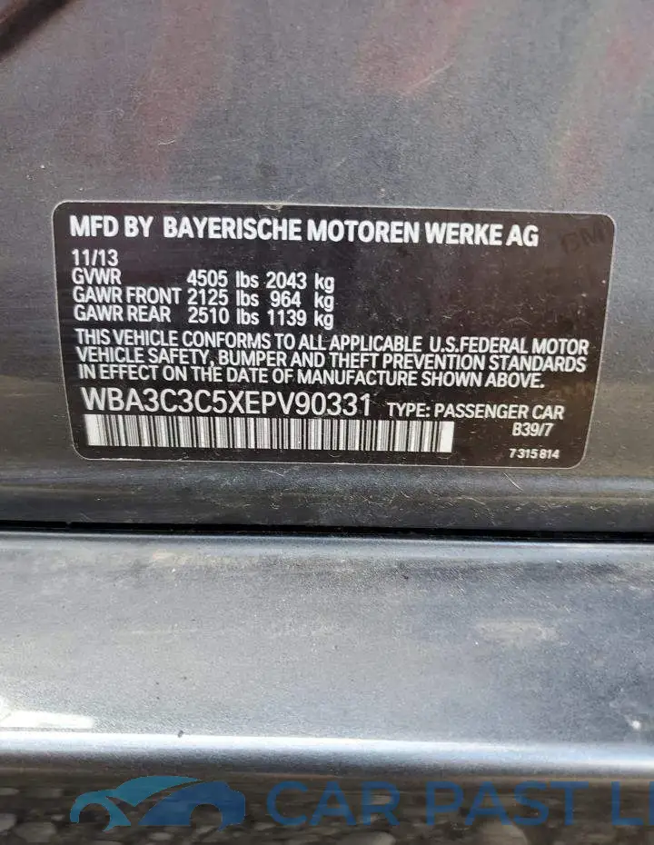 WBA3C3C5XEPV90331# 12