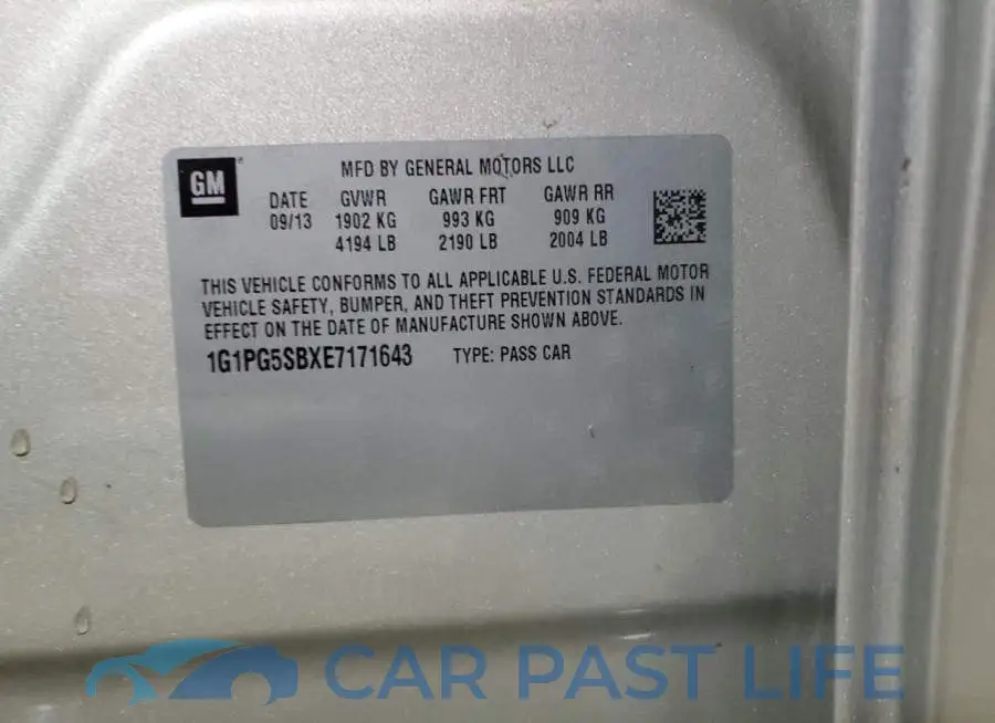 1G1PG5SBXE7171643# 13