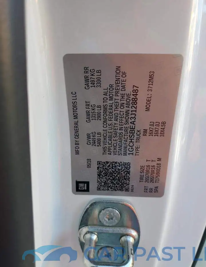 1GCHSBEA3J1288487# 12