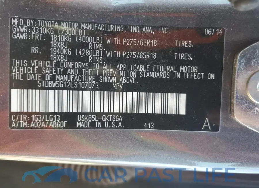5TDBW5G12ES107073# 13