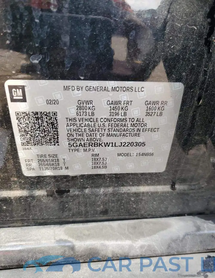 5GAERBKW1LJ220305# 14