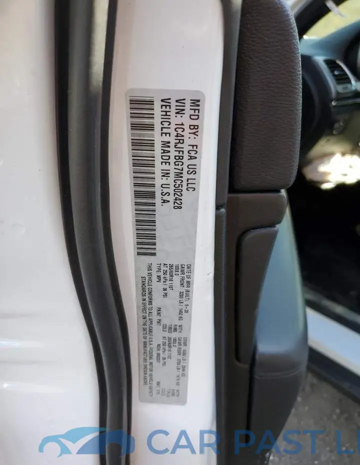 1C4RJFBG7MC502428# 12