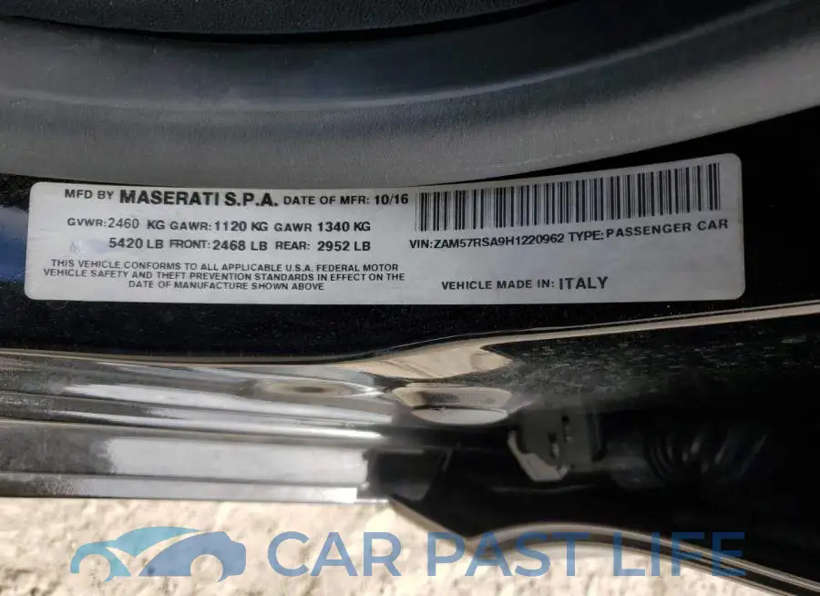 ZAM57RSA9H1220962# 12