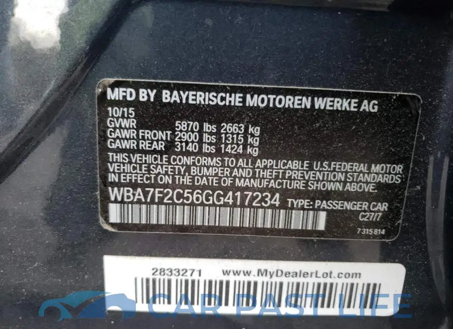 WBA7F2C56GG417234# 12