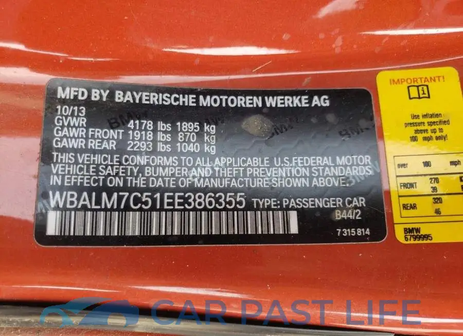 WBALM7C51EE386355# 12
