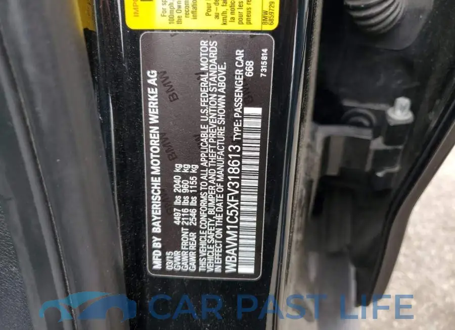WBAVM1C5XFV318613# 13