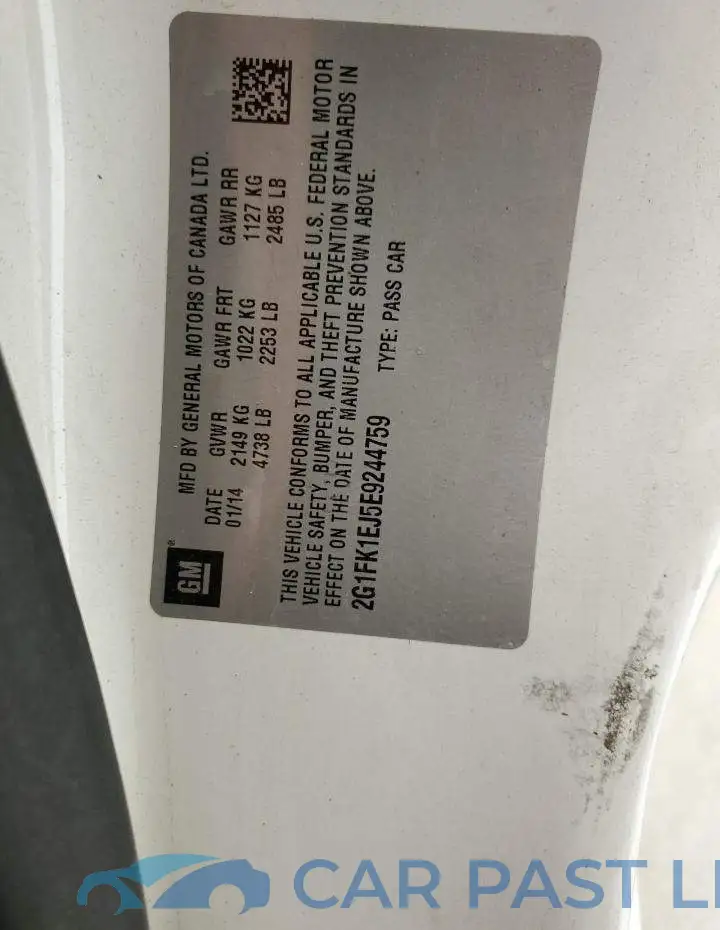 2G1FK1EJ5E9244759# 12