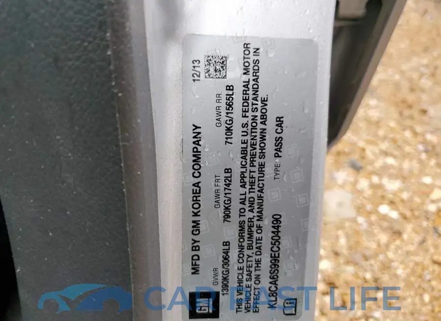 KL8CA6S99EC504490# 12