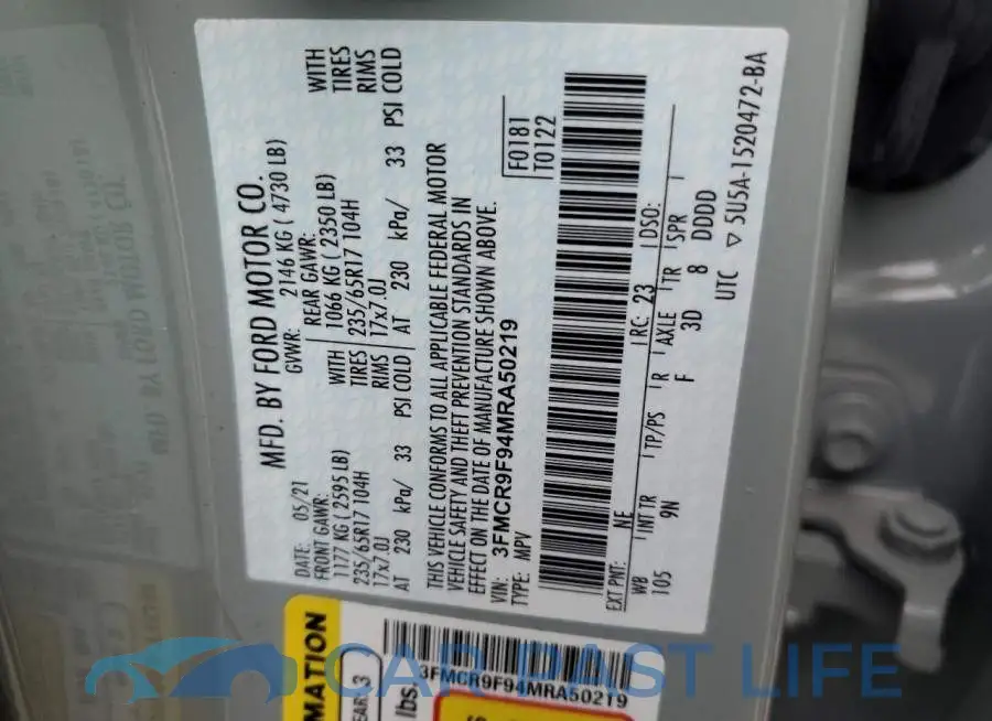3FMCR9F94MRA50219# 13