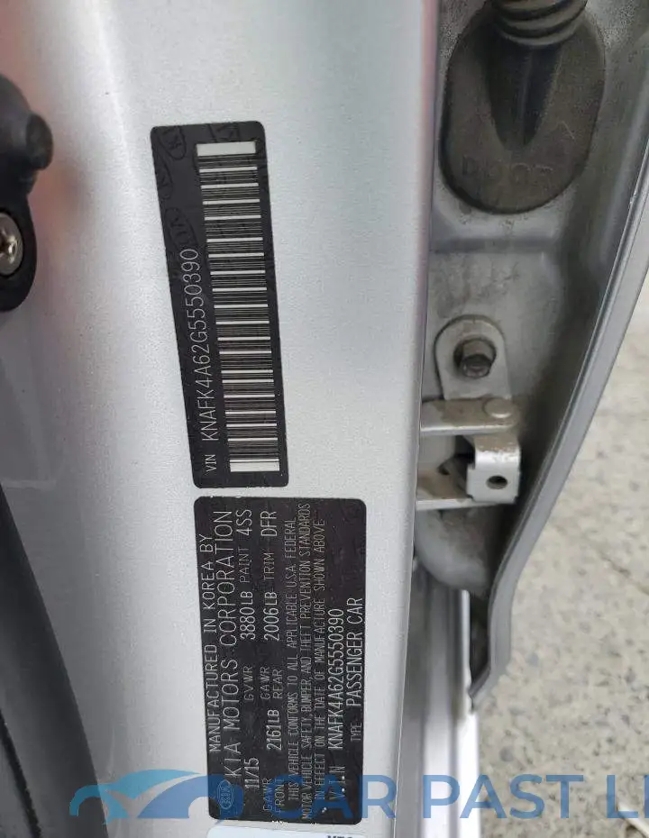 KNAFK4A62G5550390# 12