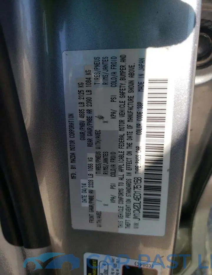 JM1CW2DL4E0175158# 12