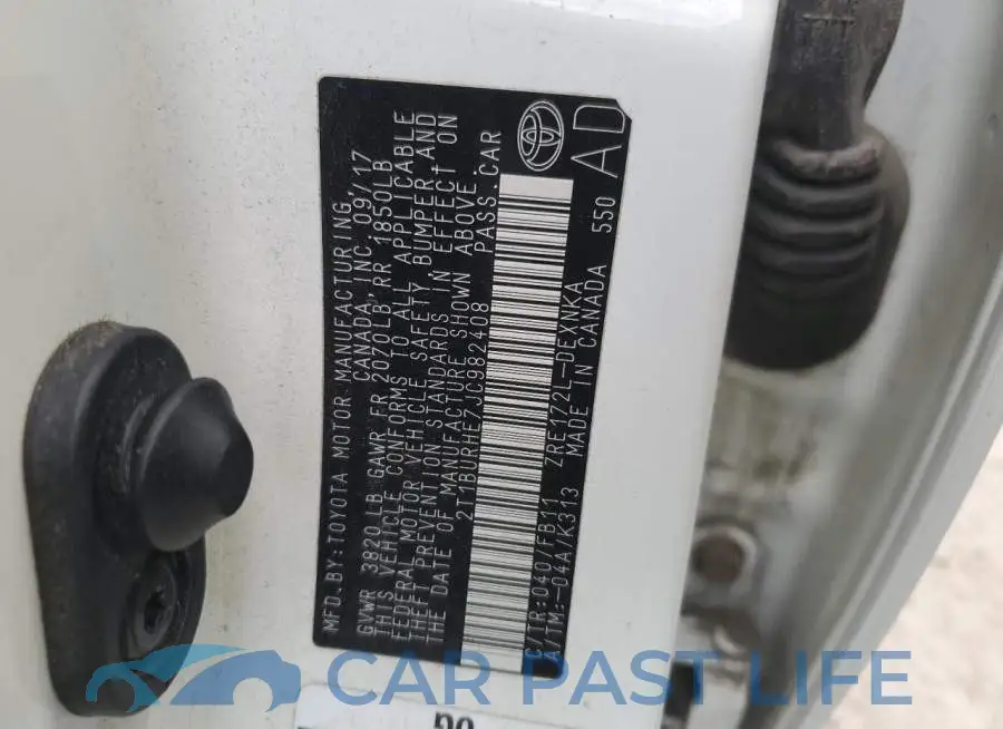 2T1BURHE7JC982408# 12