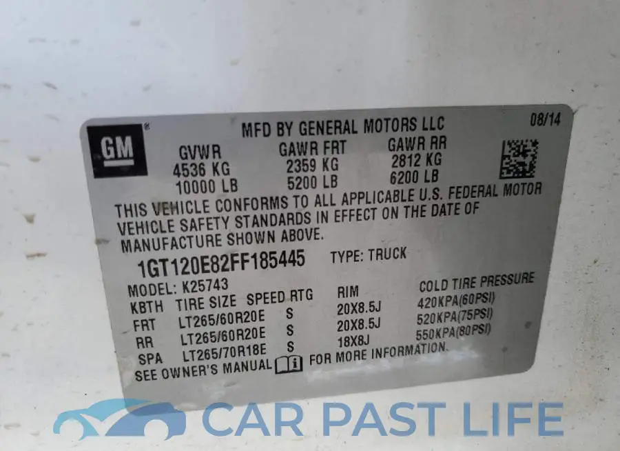 1GT120E82FF185445# 12